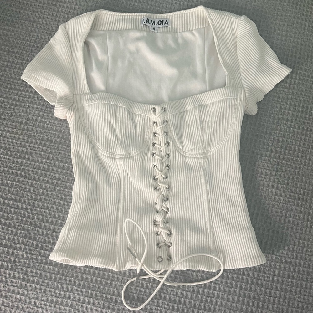 I AM GIA corset top